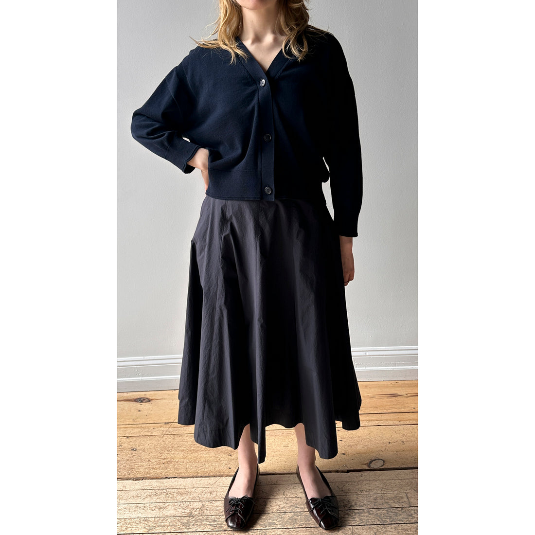 Nicholson & Nicholson Tangle Skirt in Navy