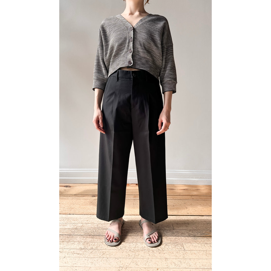 Maria McManus Pleat Front Trouser in Black