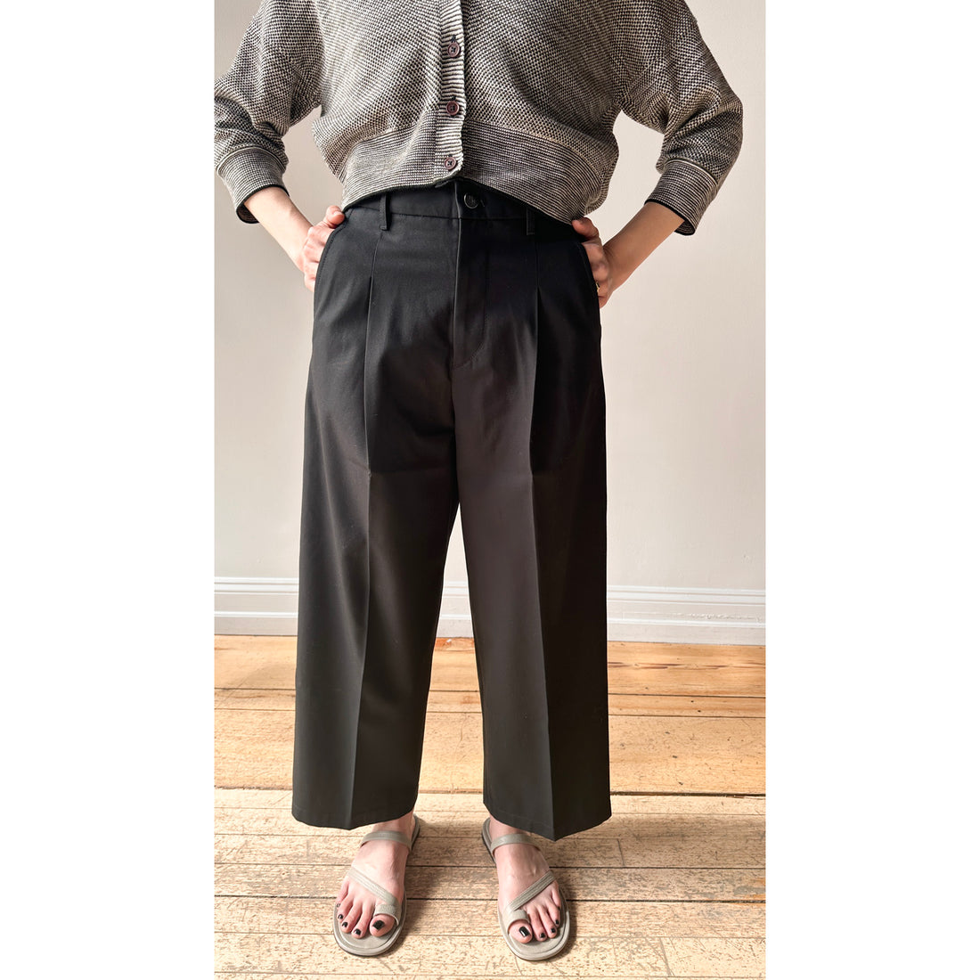 Maria McManus Pleat Front Trouser in Black