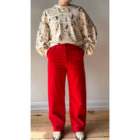 Kallmeyer Column Leg Jeans in Red