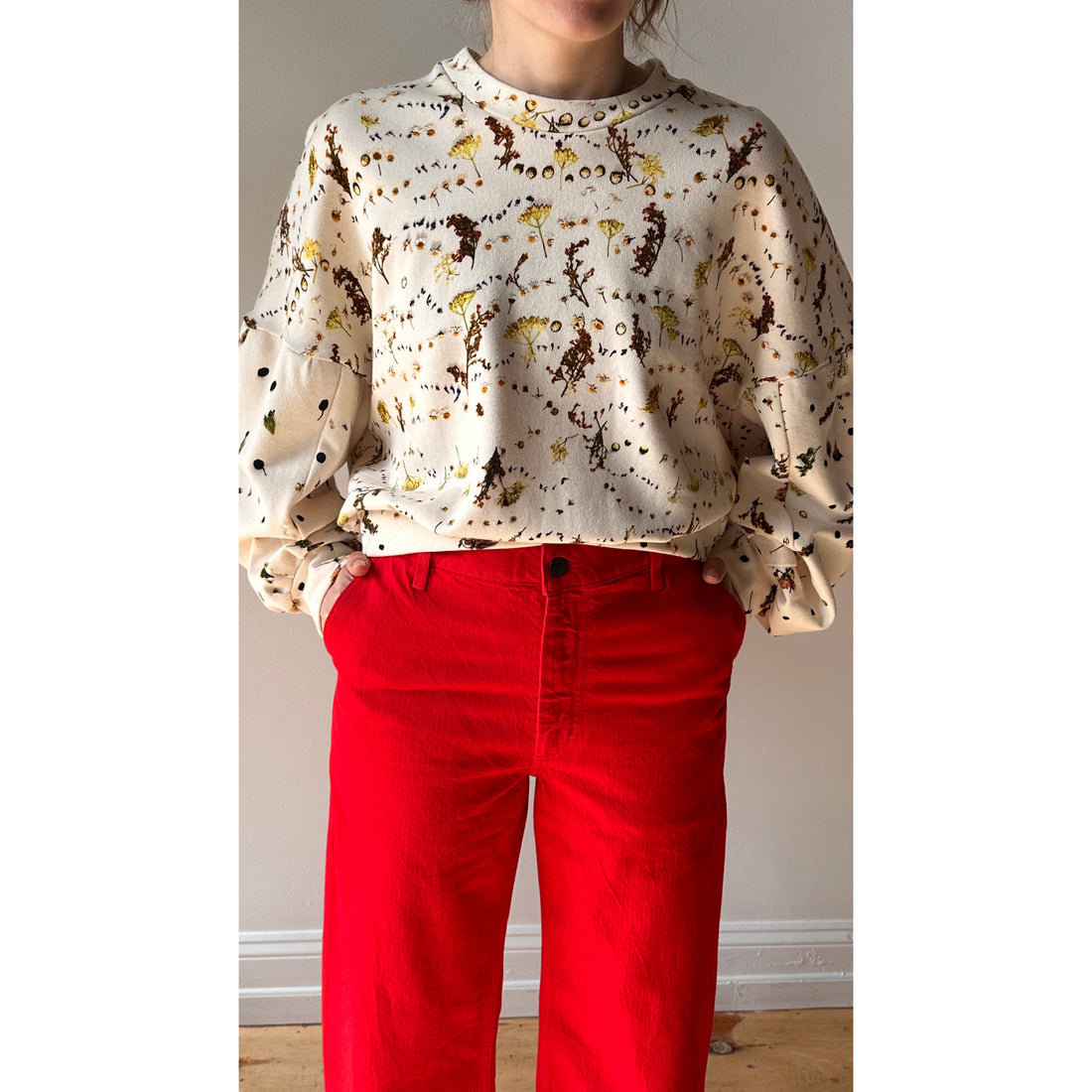 Kallmeyer Column Leg Jeans in Red