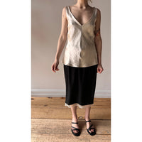 Maria McManus Deep V Tunic in Champagne