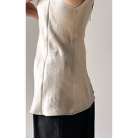 Maria McManus Deep V Tunic in Champagne