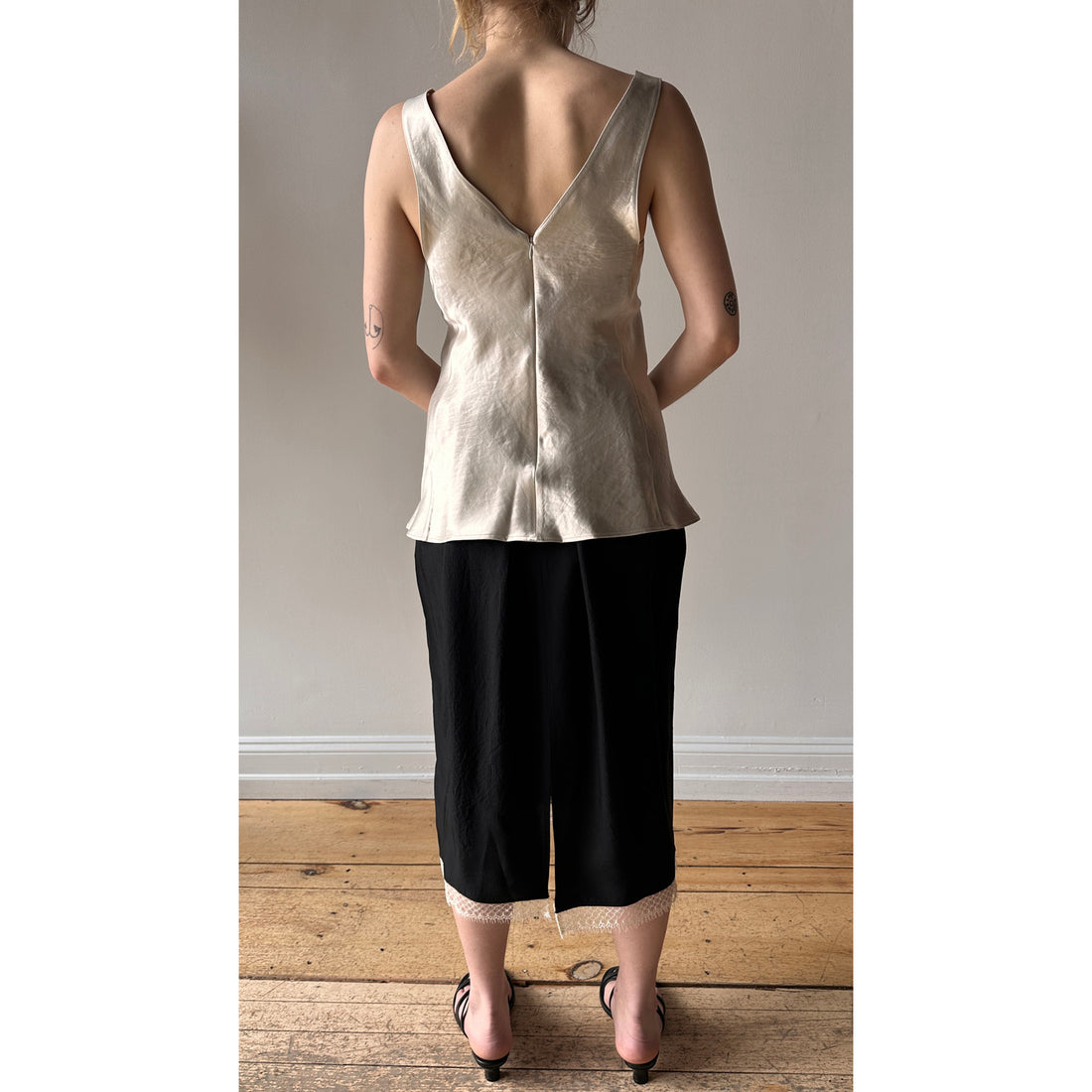 Maria McManus Deep V Tunic in Champagne