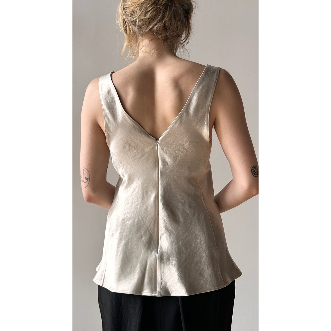 Maria McManus Deep V Tunic in Champagne