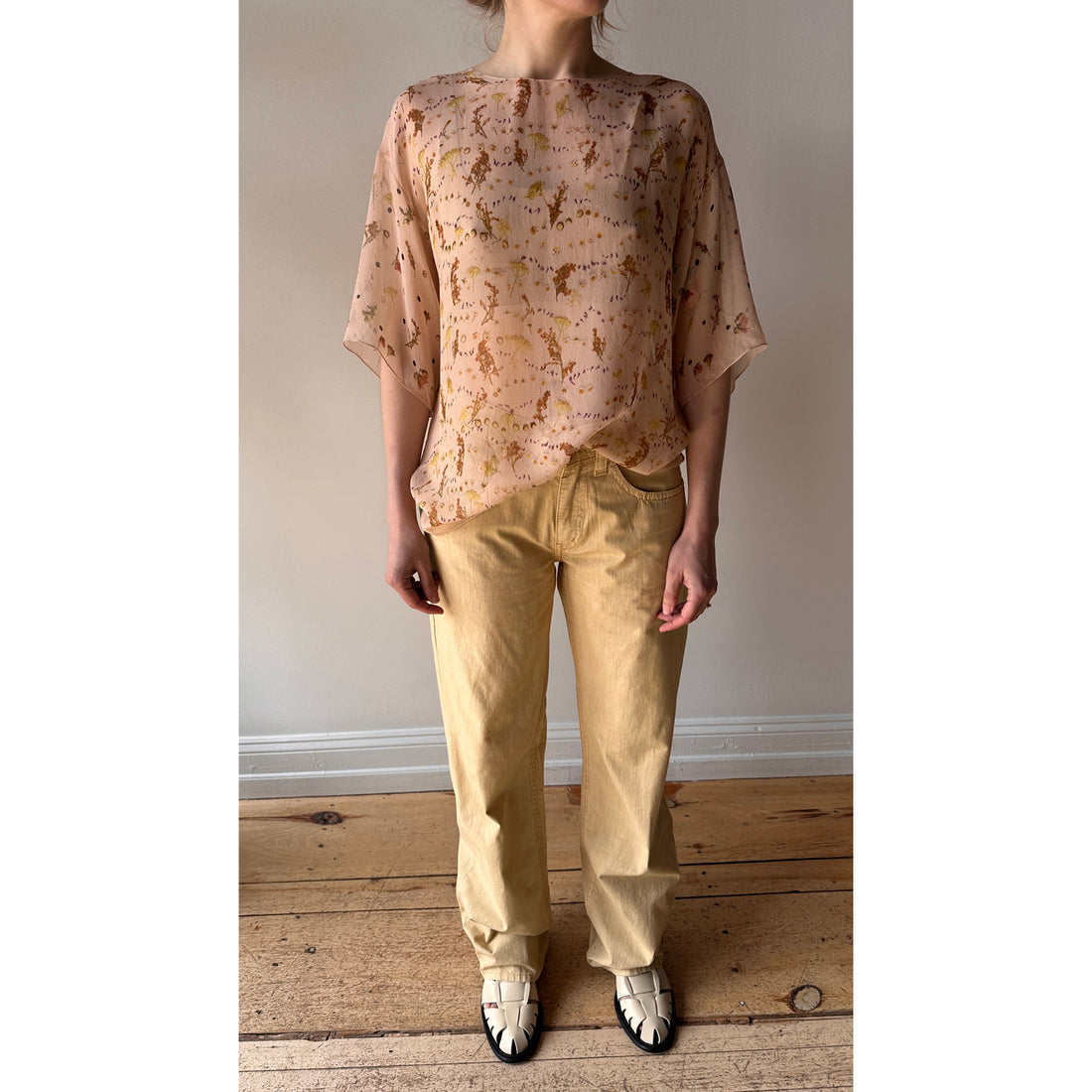 6397 Slim Bootcut Trouser in Tawny