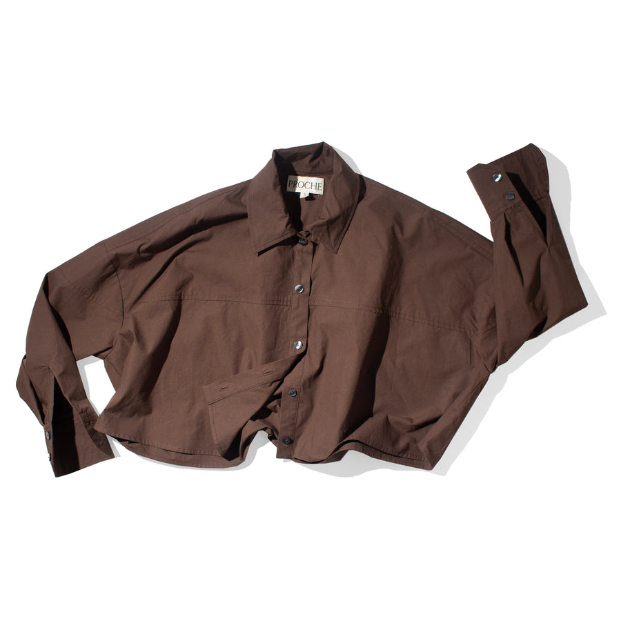 Proche Ellie Button Down in Chocolate