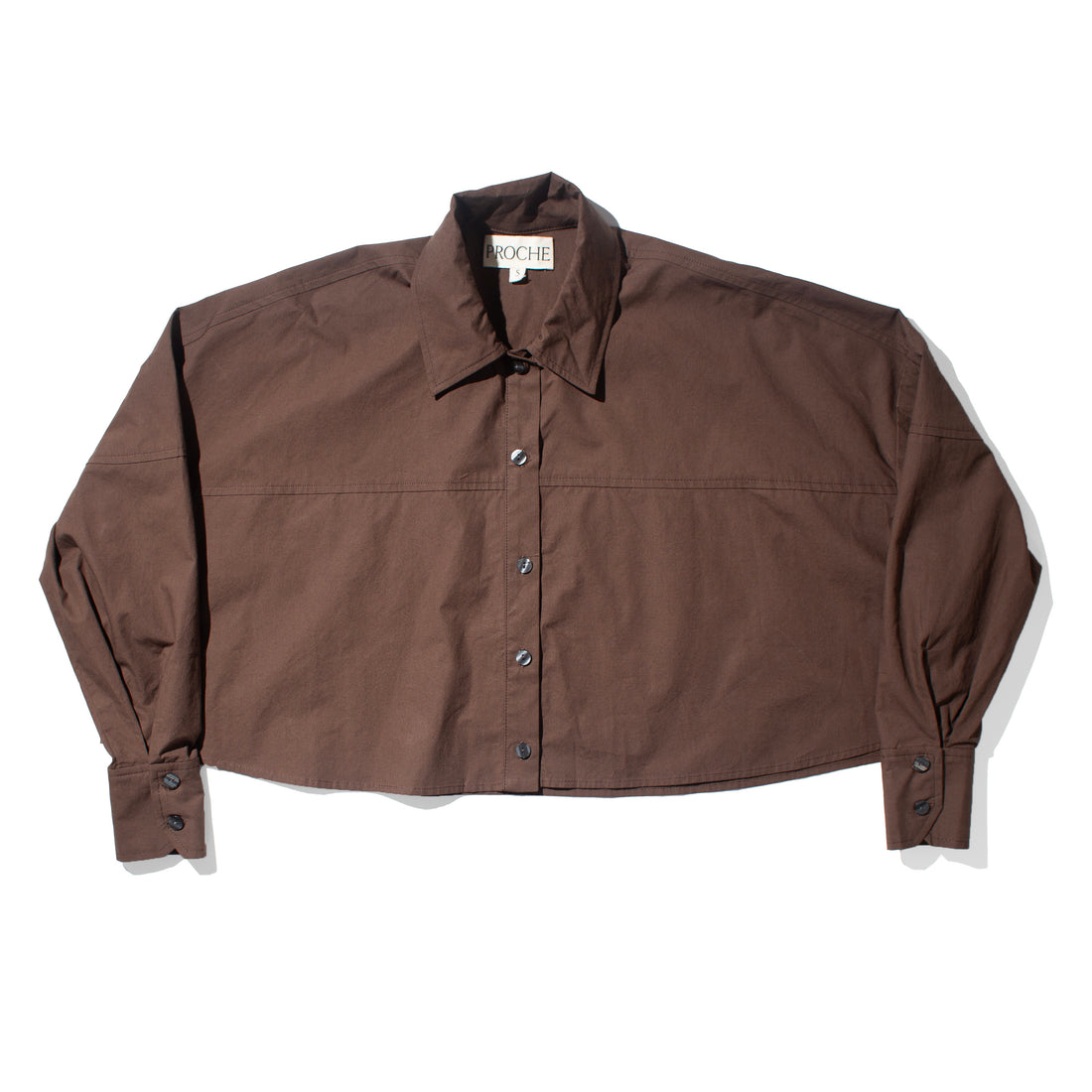 Proche Ellie Button Down in Chocolate