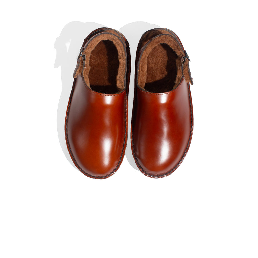 Hereu Cargol 2 Shearling Clog in Tan