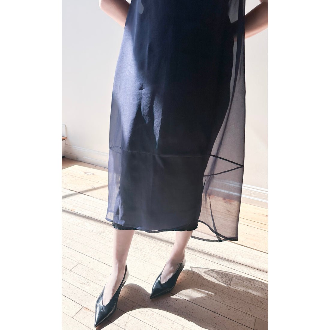 Kaarem Green Rice Sleeveless Long Silk Organza Dress