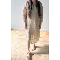 Evam Eva Linen Ramie One-Piece in Beige