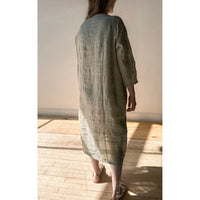 Evam Eva Linen Ramie One-Piece in Beige