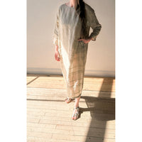 Evam Eva Linen Ramie One-Piece in Beige