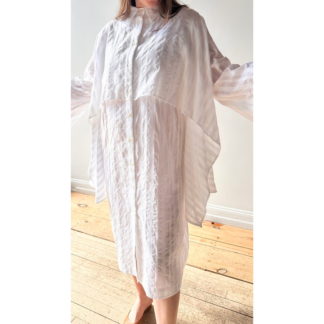 Henrik Vibskov Slip Shirtdress in White