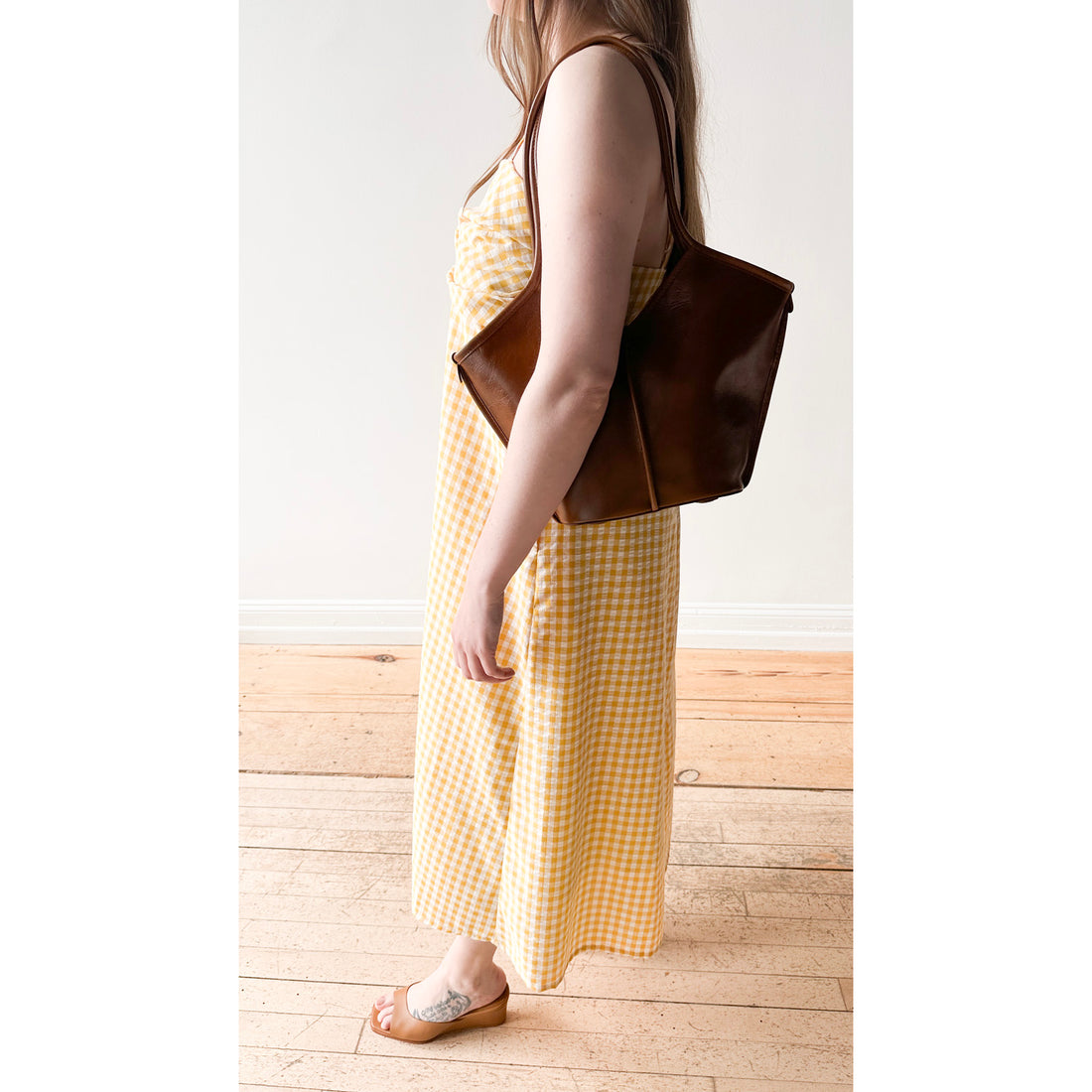 Proche Wave Draped Sheath Dress in Butter Yellow