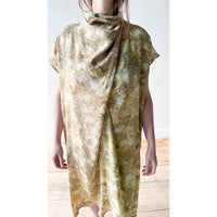 Anntian Peak Silk Dress in Print N