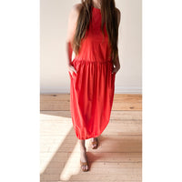 Sayaka Davis Balloon Tank Dress in Vermilion