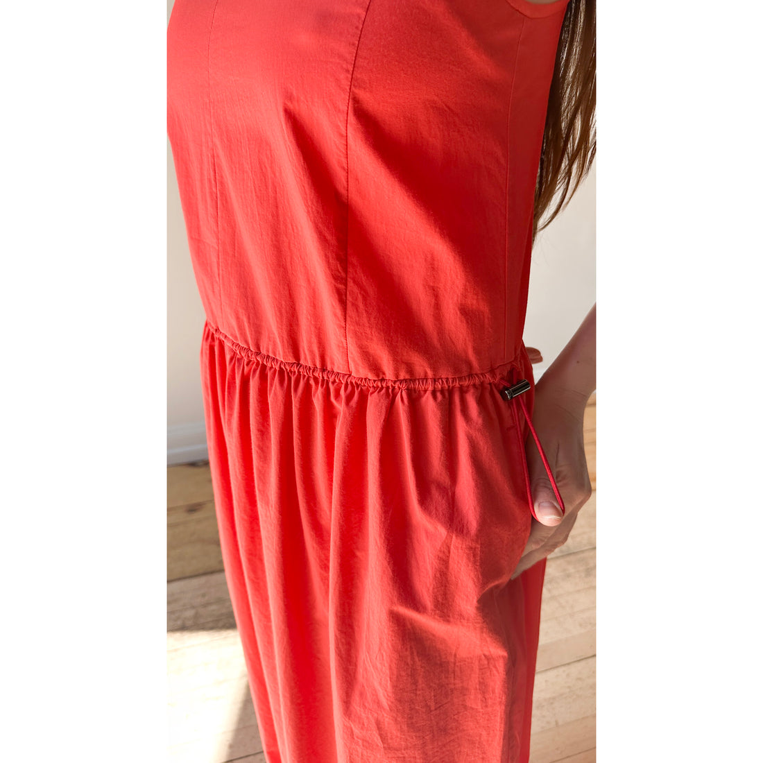 Sayaka Davis Balloon Tank Dress in Vermilion