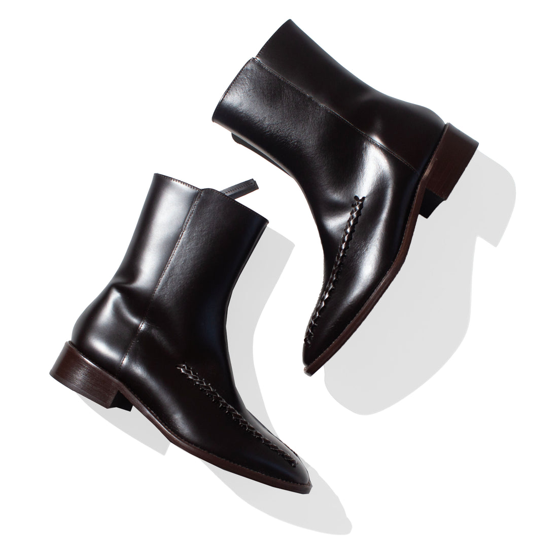Hereu Metla Polished Boot in Ebony