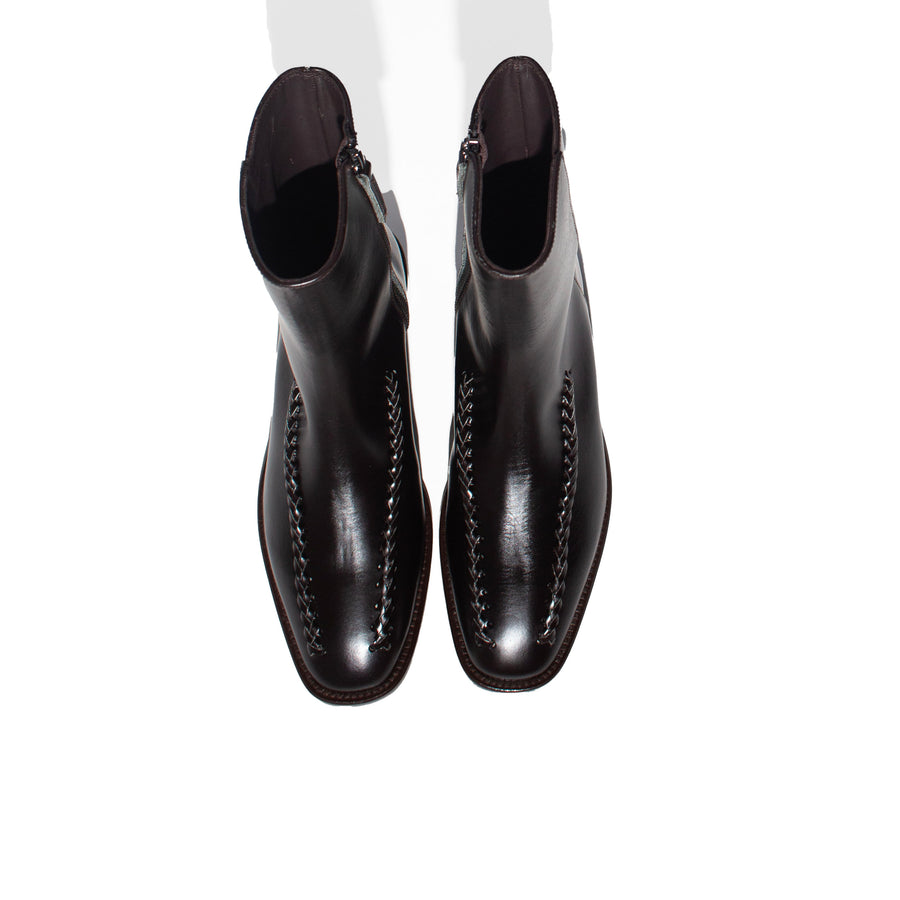 Hereu Metla Polished Boot in Ebony