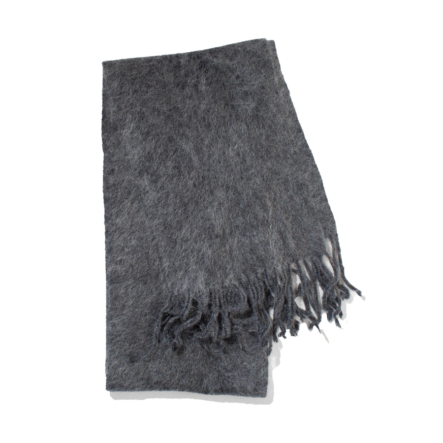 Sayaka Davis Brushed Mohair Scarf in Charcoal