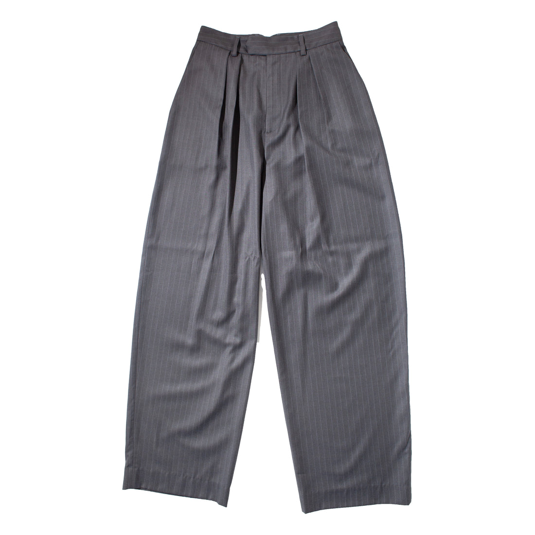 Nomia Wide Leg Pleated Trouser in Charcoal