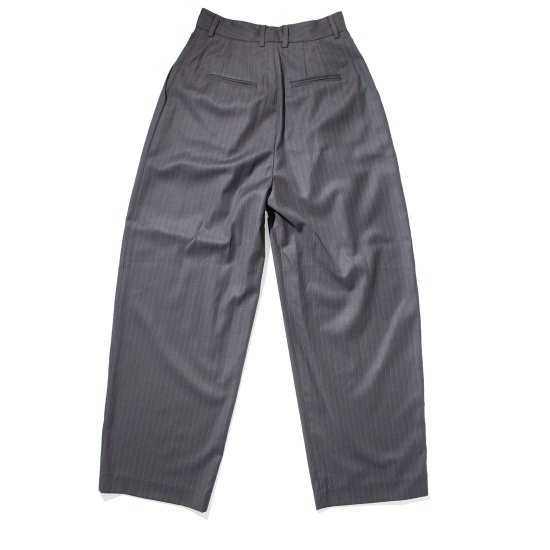 Nomia Wide Leg Pleated Trouser in Charcoal