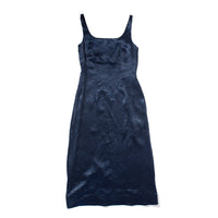 Nomia Square Neck Darted Dress in Midnight