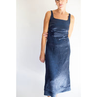 Nomia Square Neck Darted Dress in Midnight