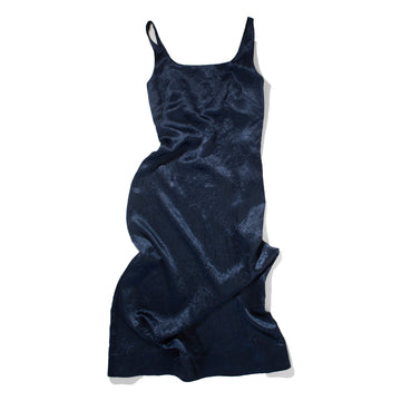 Nomia Square Neck Darted Dress in Midnight