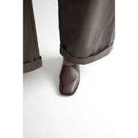 Lauren Manoogian Square Mule in Saddle