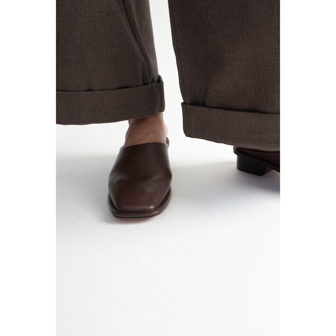 Lauren Manoogian Square Mule in Saddle