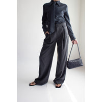 Kallmeyer Roxana Low-Rise Trouser in Navy Houndstooth