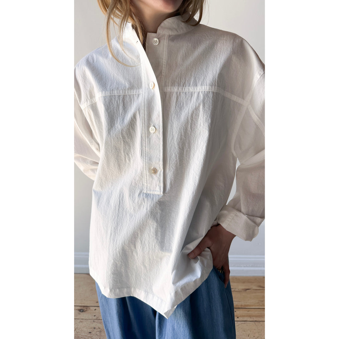 Studio Nicholson Vega Shirt in Optic White