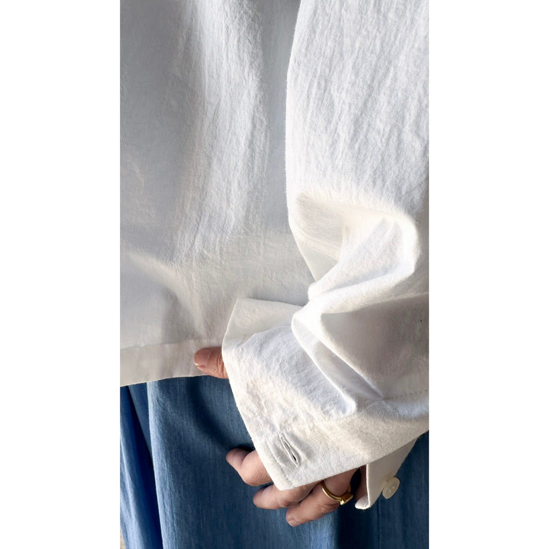 Studio Nicholson Vega Shirt in Optic White