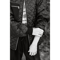 Nomia Oversize Quilted Bomber in Black