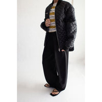 Nomia Oversize Quilted Bomber in Black