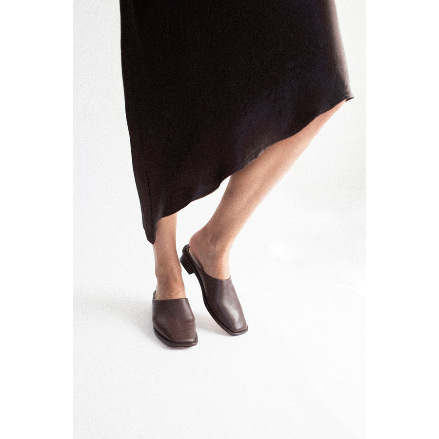 Lauren Manoogian Square Mule in Saddle