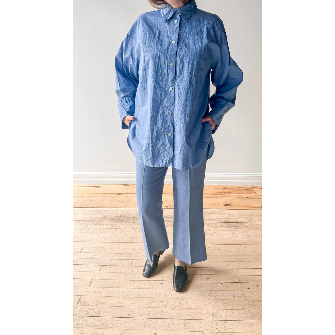 Rodebjer Femi Lino Pant in Azure Blue