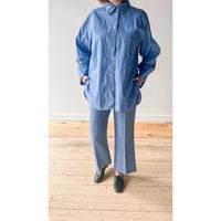 Rodebjer Femi Lino Pant in Azure Blue
