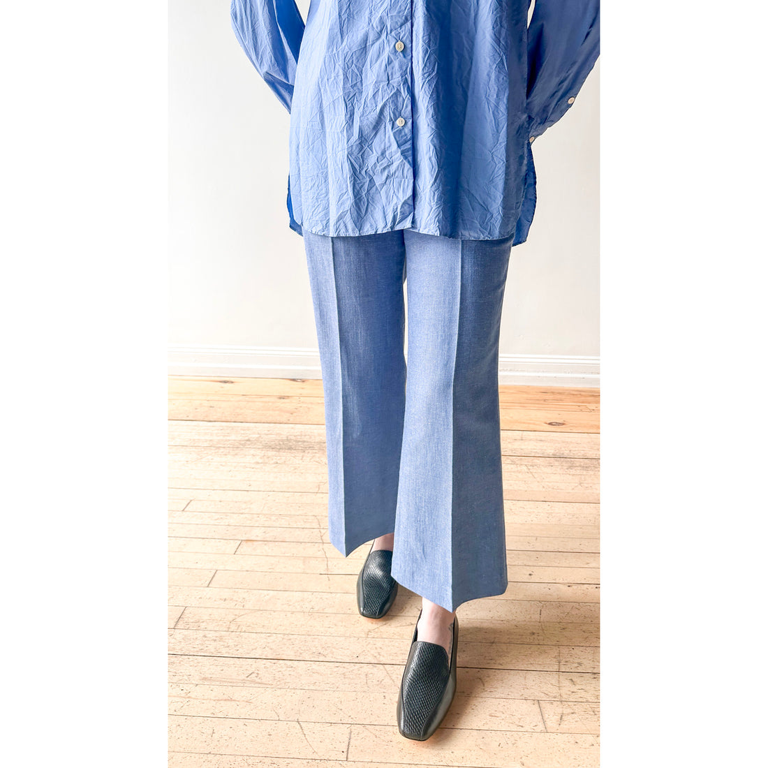 Rodebjer Femi Lino Pant in Azure Blue