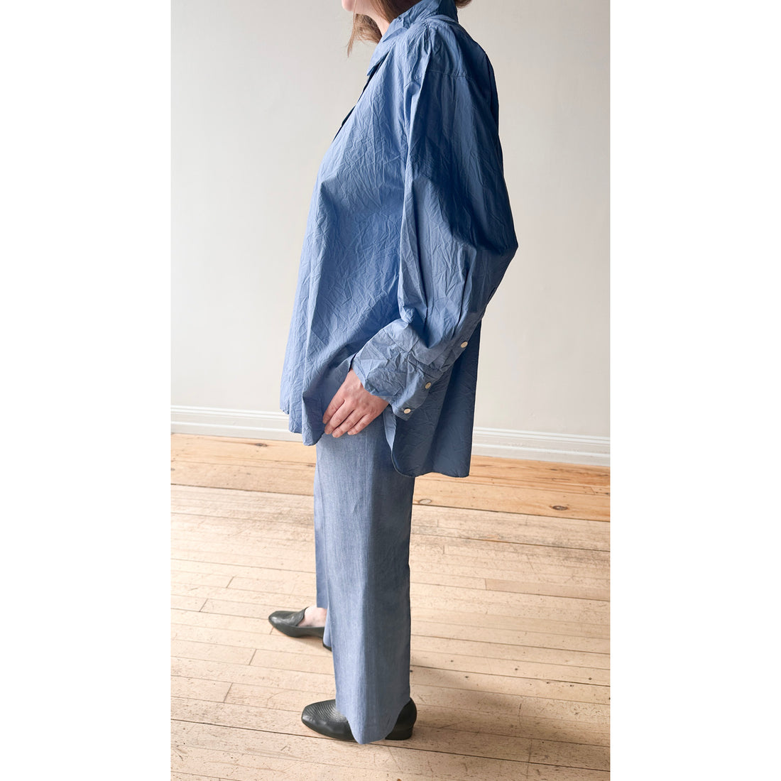Rodebjer Femi Lino Pant in Azure Blue