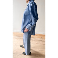 Rodebjer Femi Lino Pant in Azure Blue