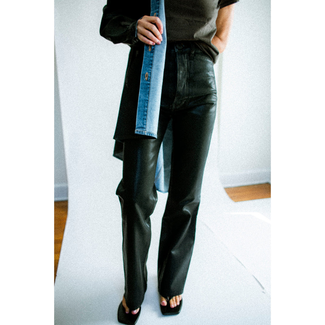 Jesse Kamm Les Deux Pants in Black Lacquer