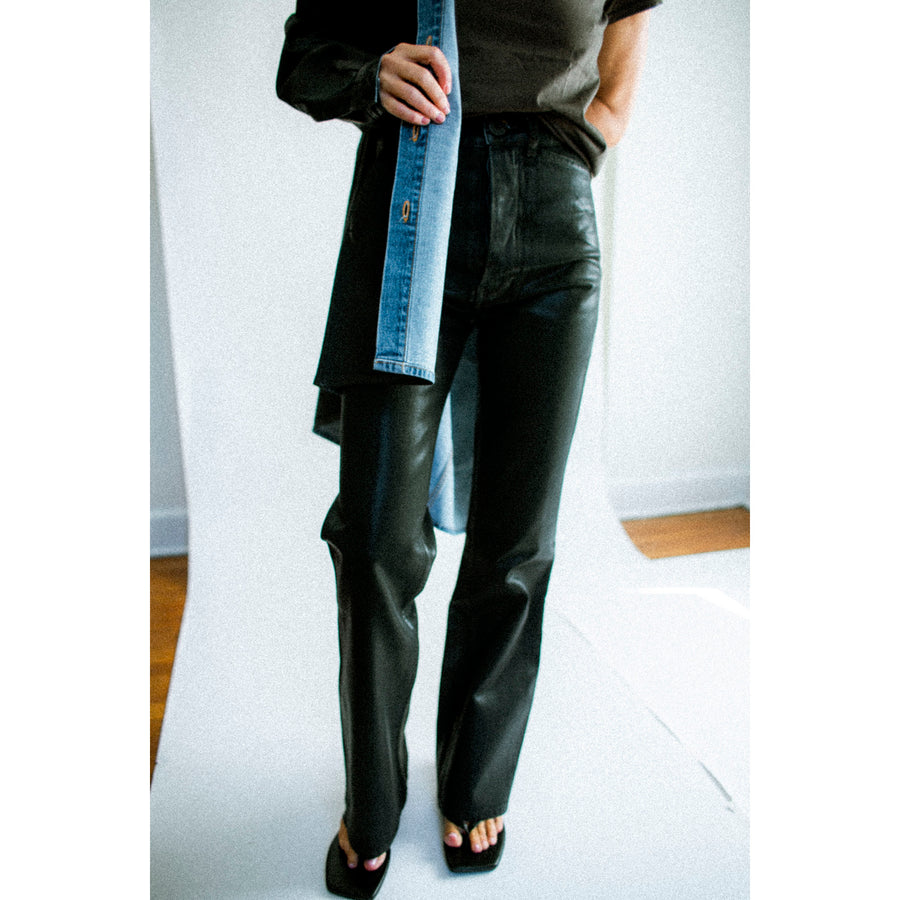 Jesse Kamm Les Deux Pants in Black Lacquer