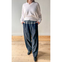 Labo.Art V Knit Sweater in White