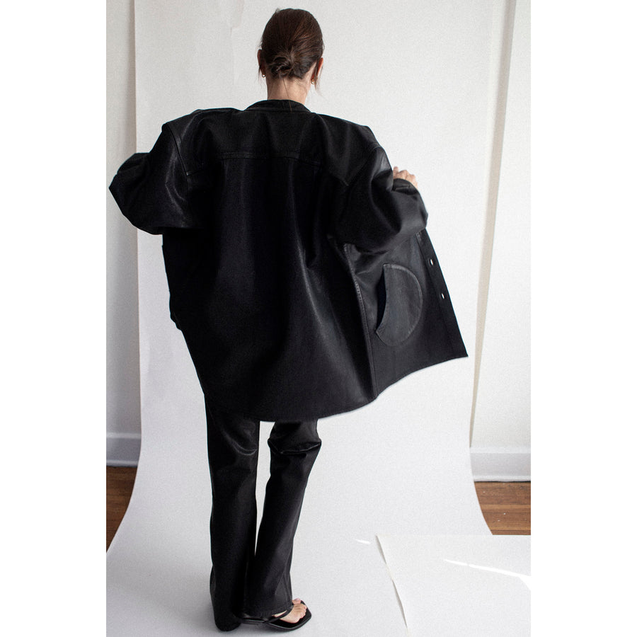 Jesse Kamm Les Deux Pants in Black Lacquer