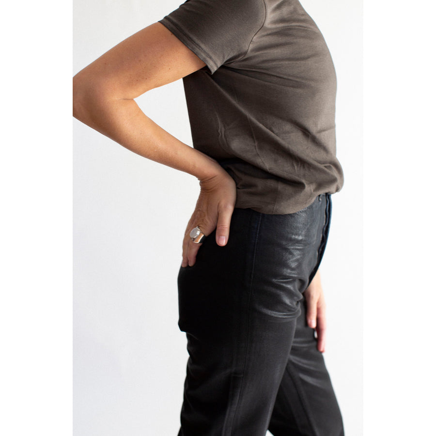 Jesse Kamm Les Deux Pants in Black Lacquer