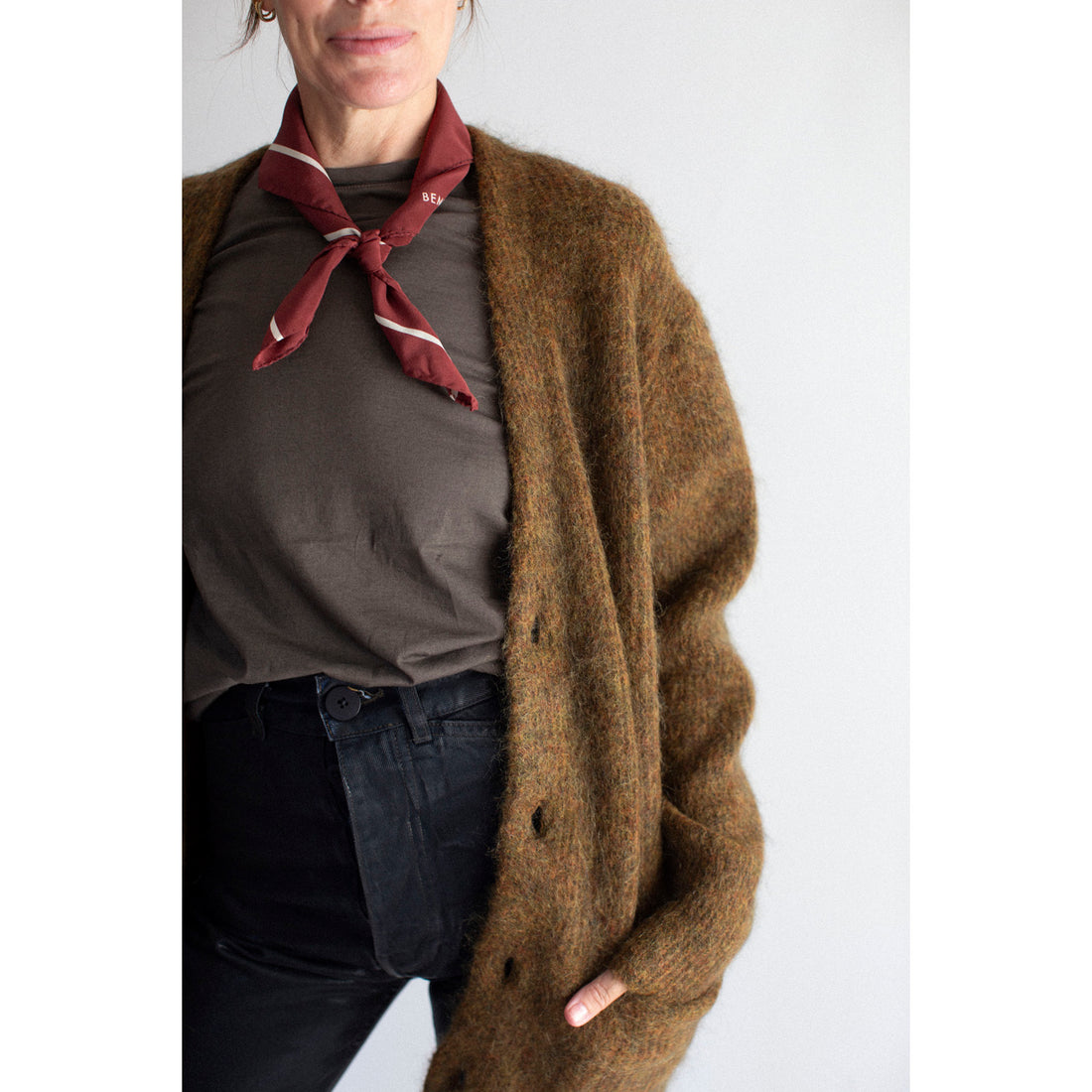 Sayaka Davis Mohair Cardigan in Spices