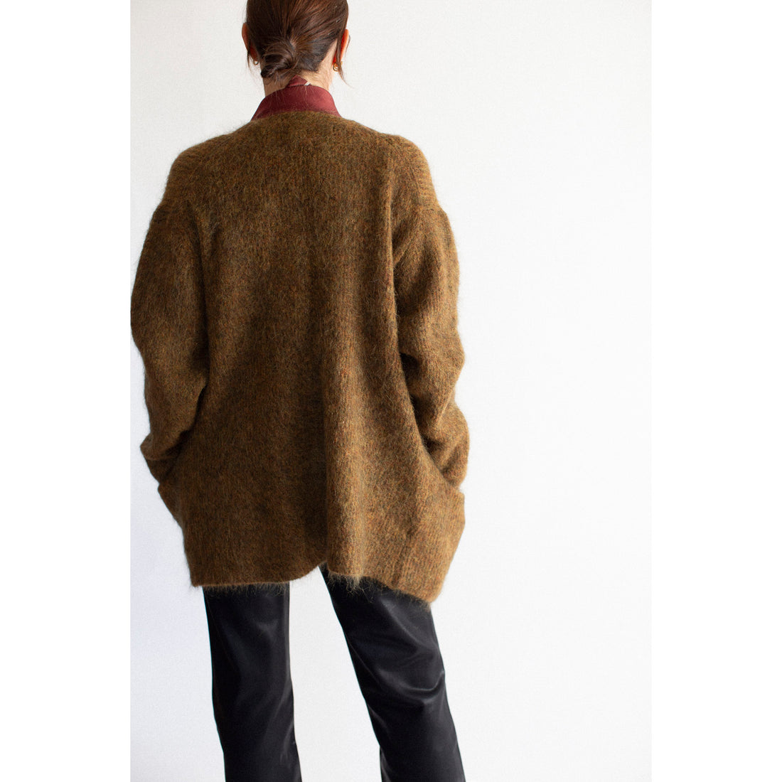 Sayaka Davis Mohair Cardigan in Charcoal